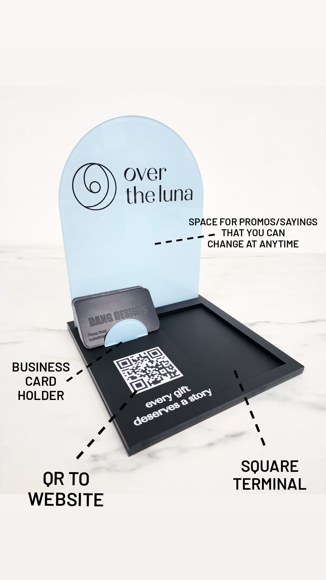 Custom Business Card & Square Terminal/Tap Holder