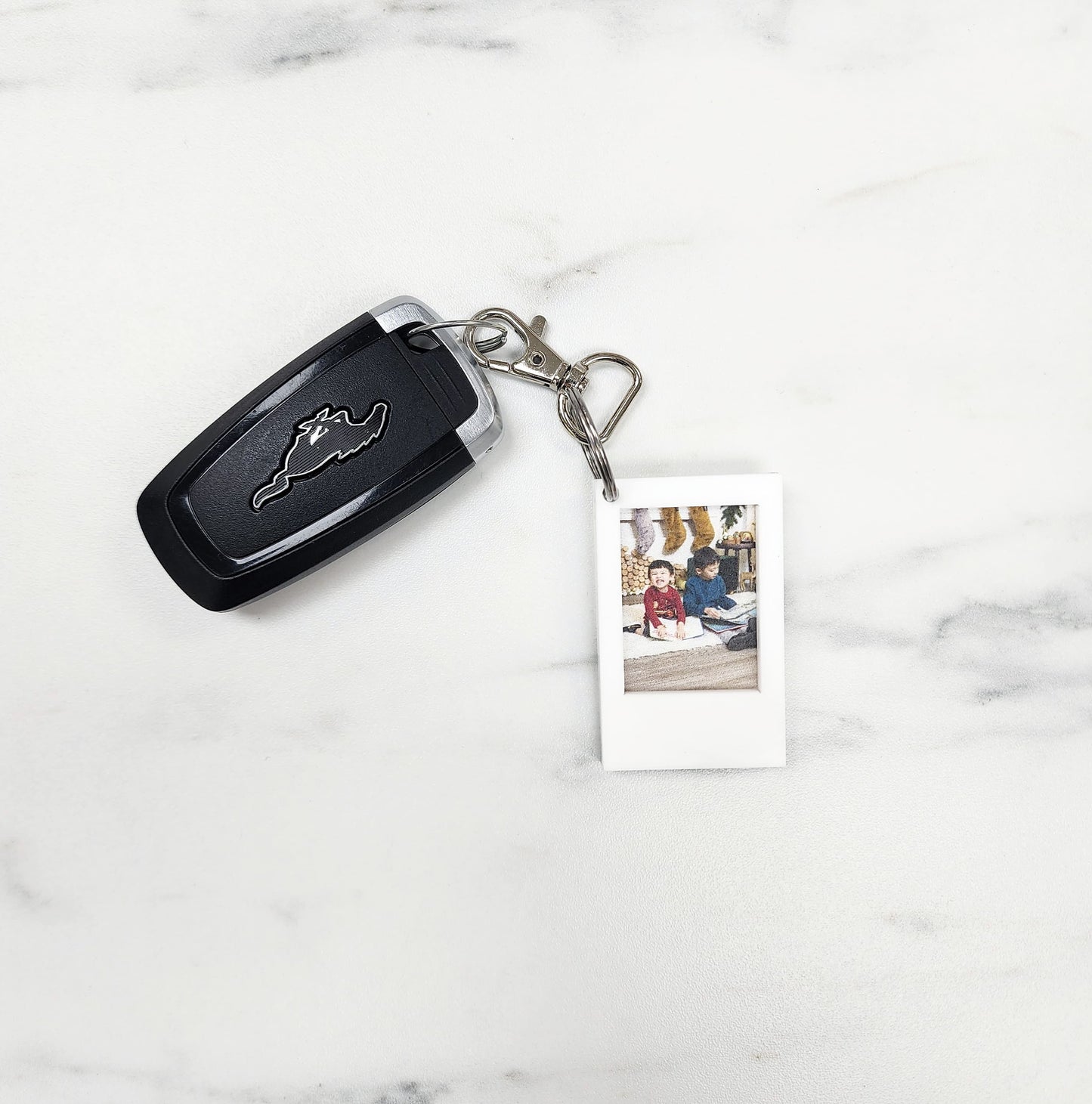 Custom Polaroid Keychain | Layered Acrylic | UV Printed