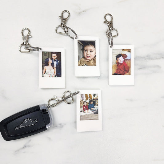 Custom Polaroid Keychain | Layered Acrylic | UV Printed