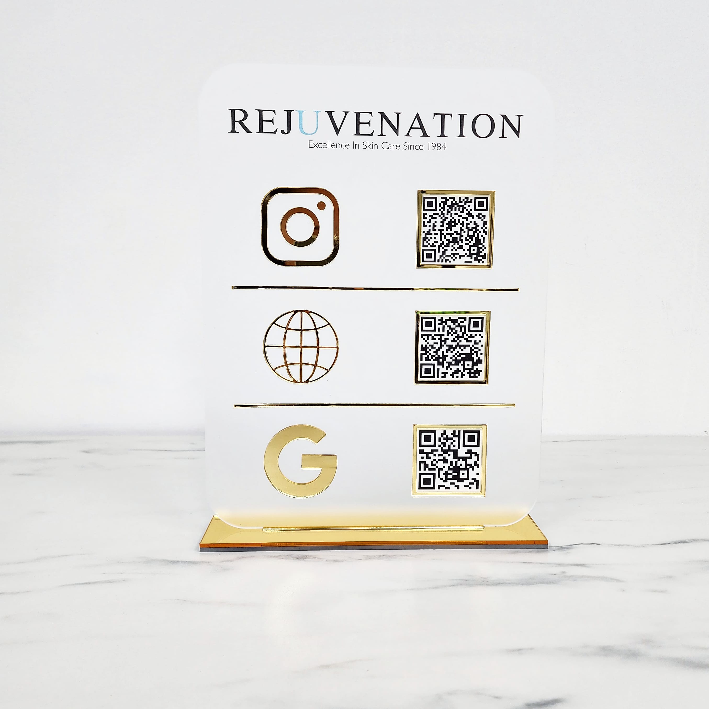 Custom Shaped Logo Social Media Plaque