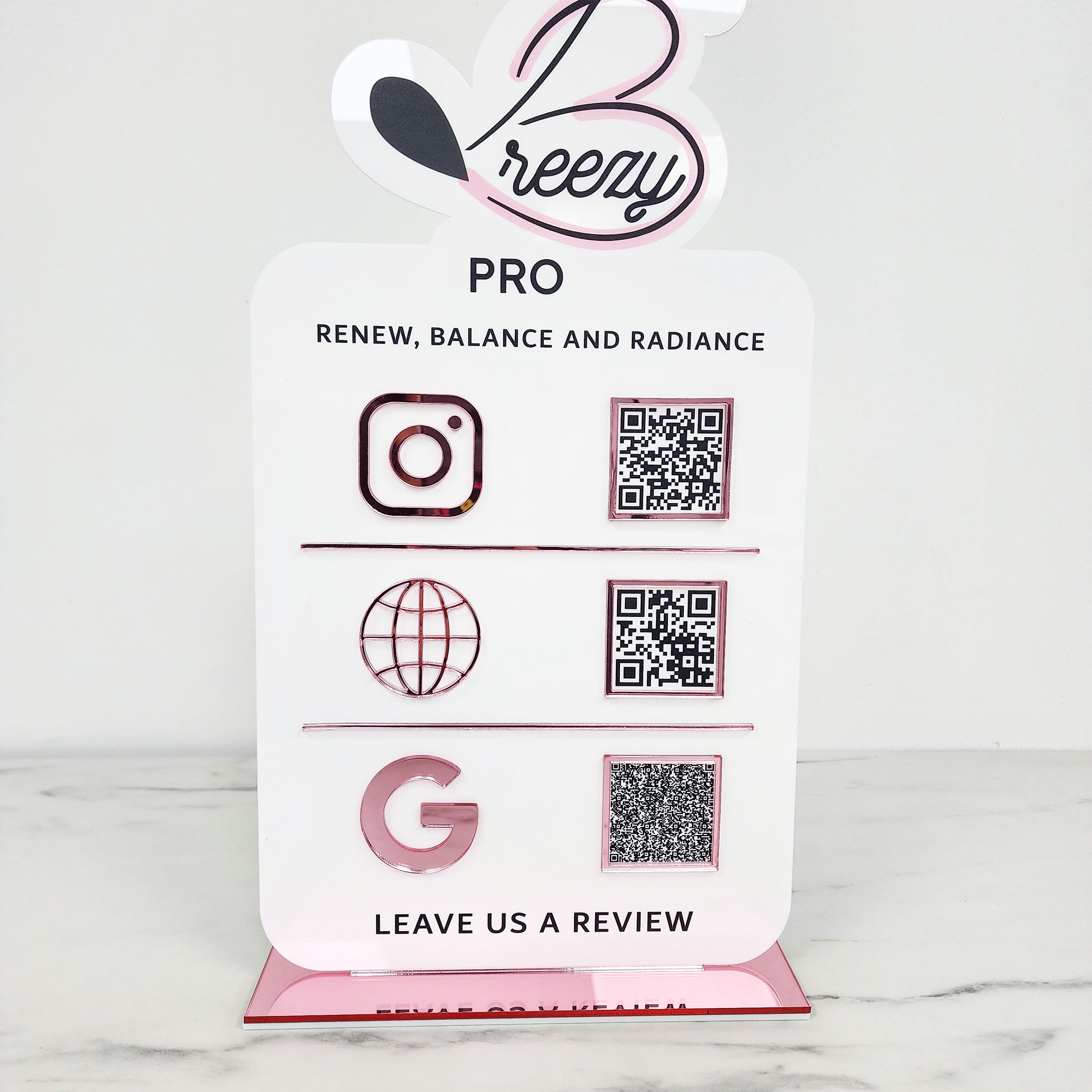 Custom Shaped Logo Social Media Plaque