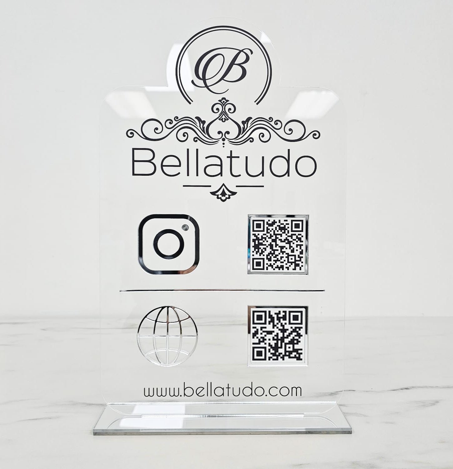 Custom Shaped Logo Social Media Plaque