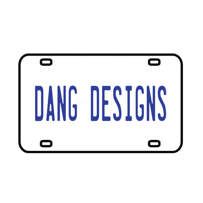 License Plate Acrylic Blank