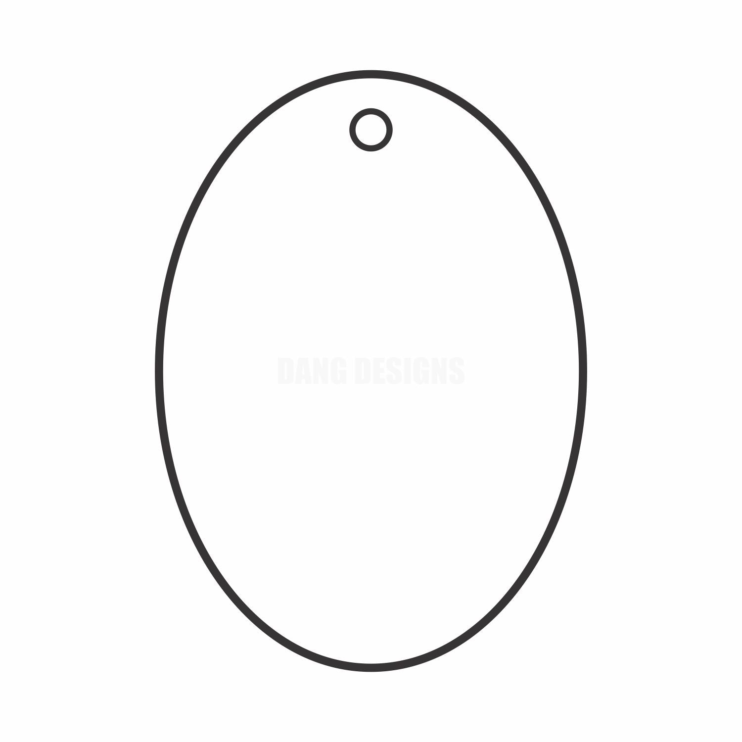 Oval Acrylic Blank