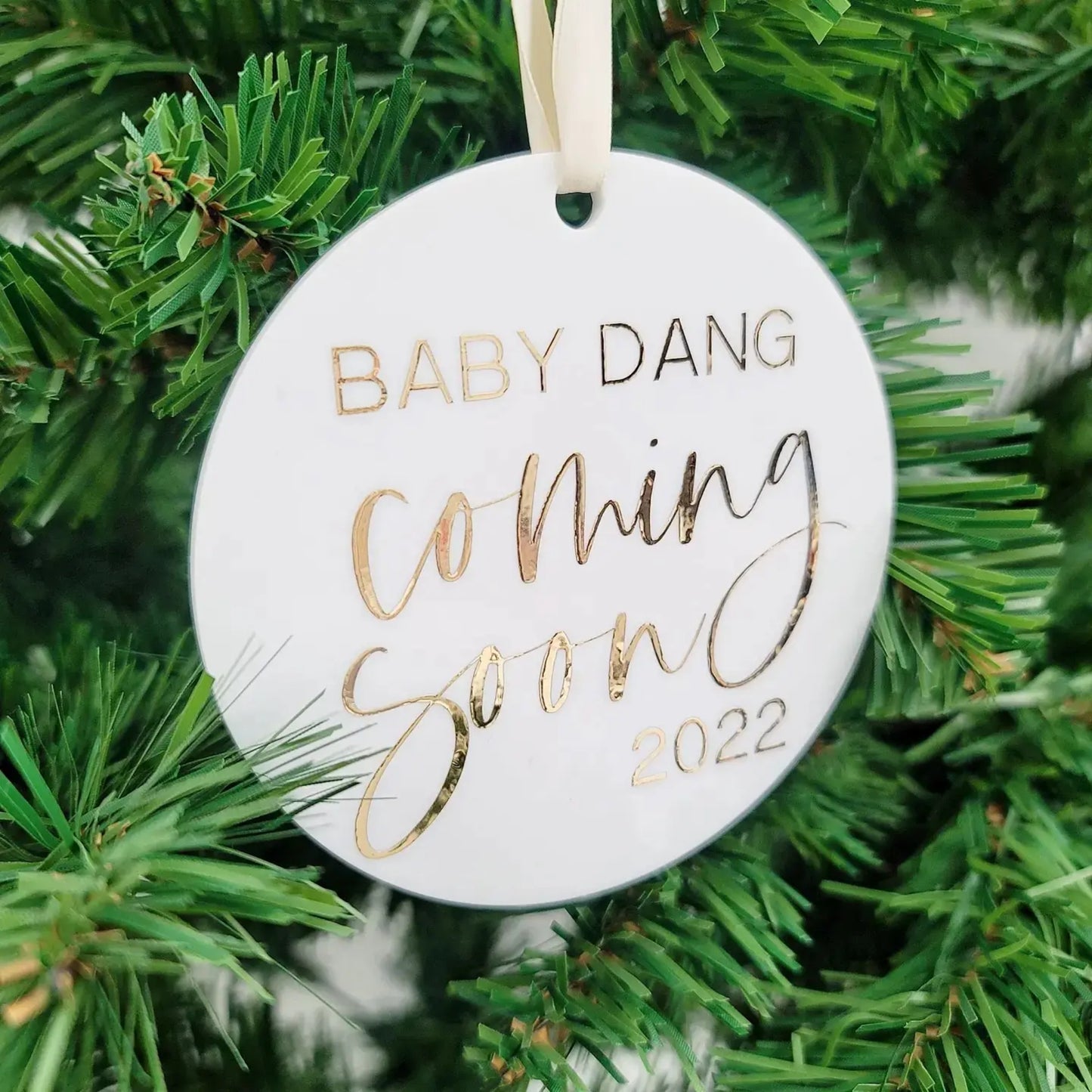 Baby Announcement Ornament | Acrylic | 3mm