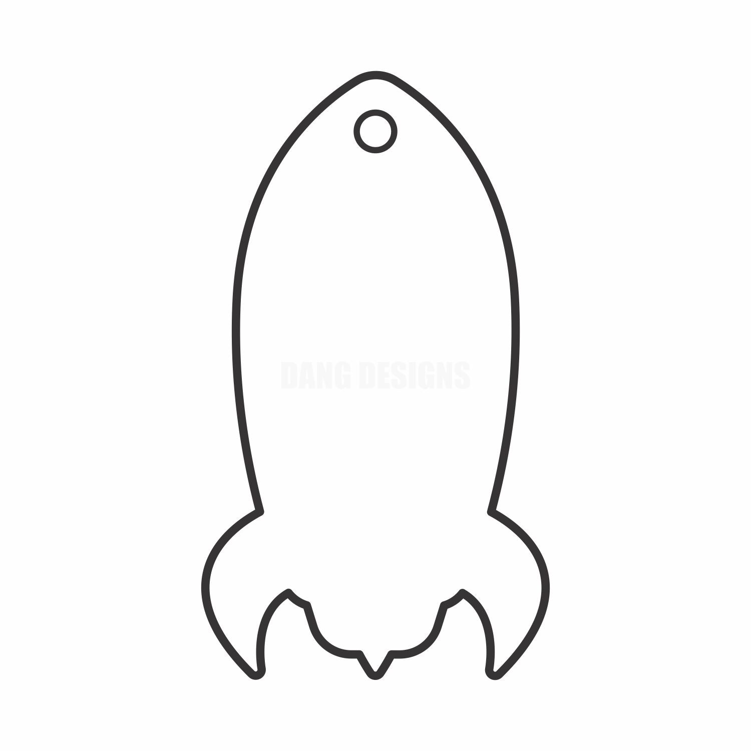 Rocket Acrylic Blank