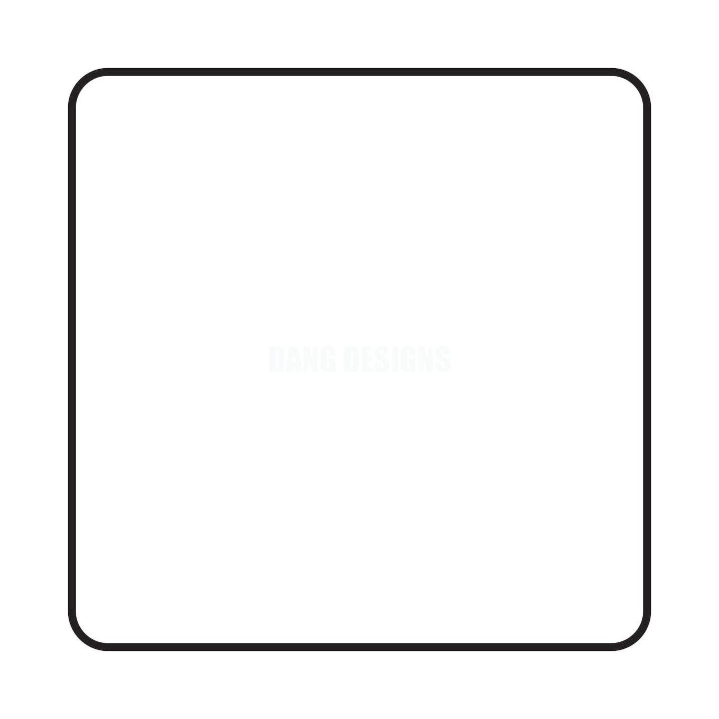 Square with Rounded Corners Acrylic Blank