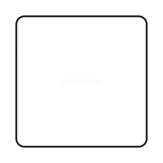 Square with Rounded Corners Acrylic Blank