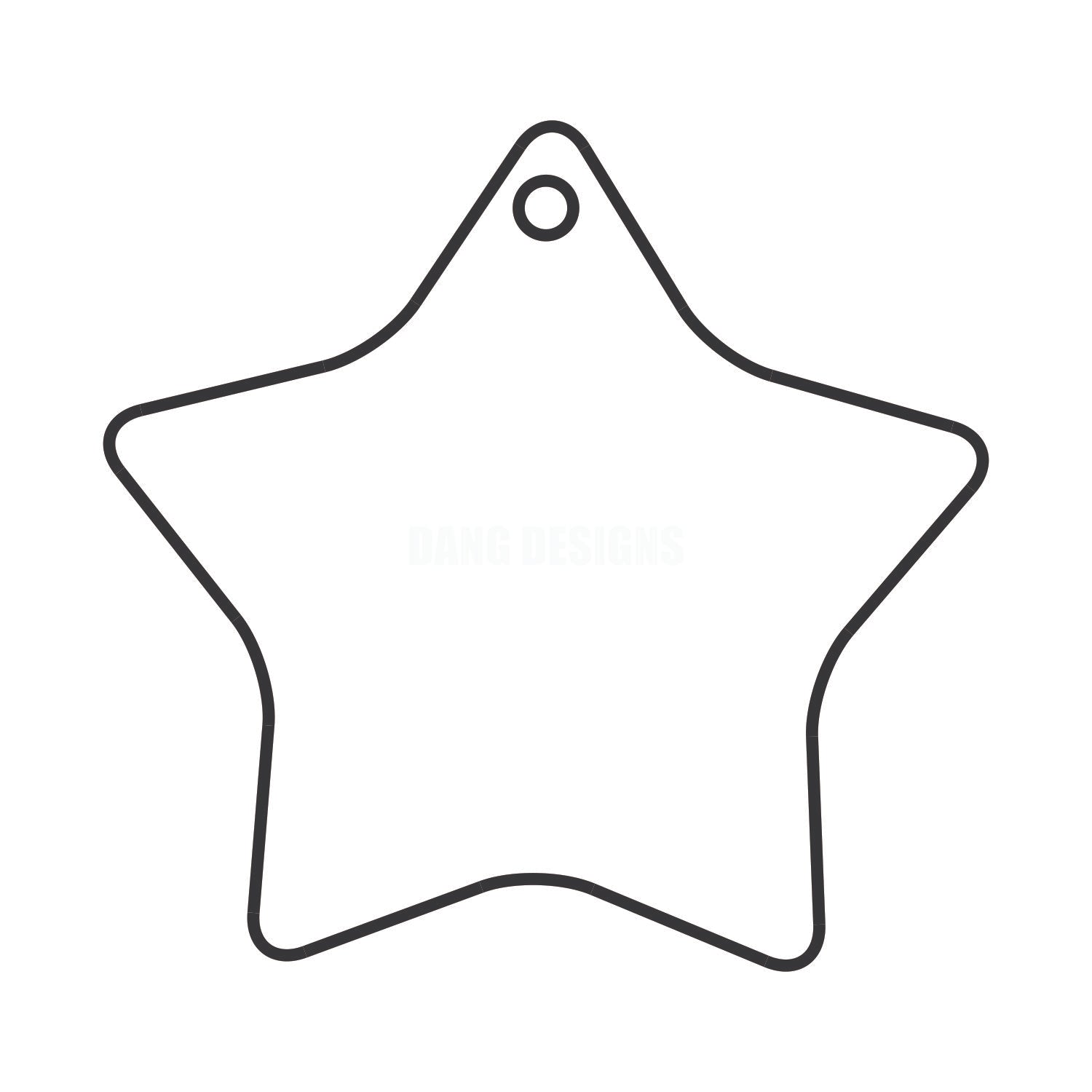 Star Blank Acrylic Blank