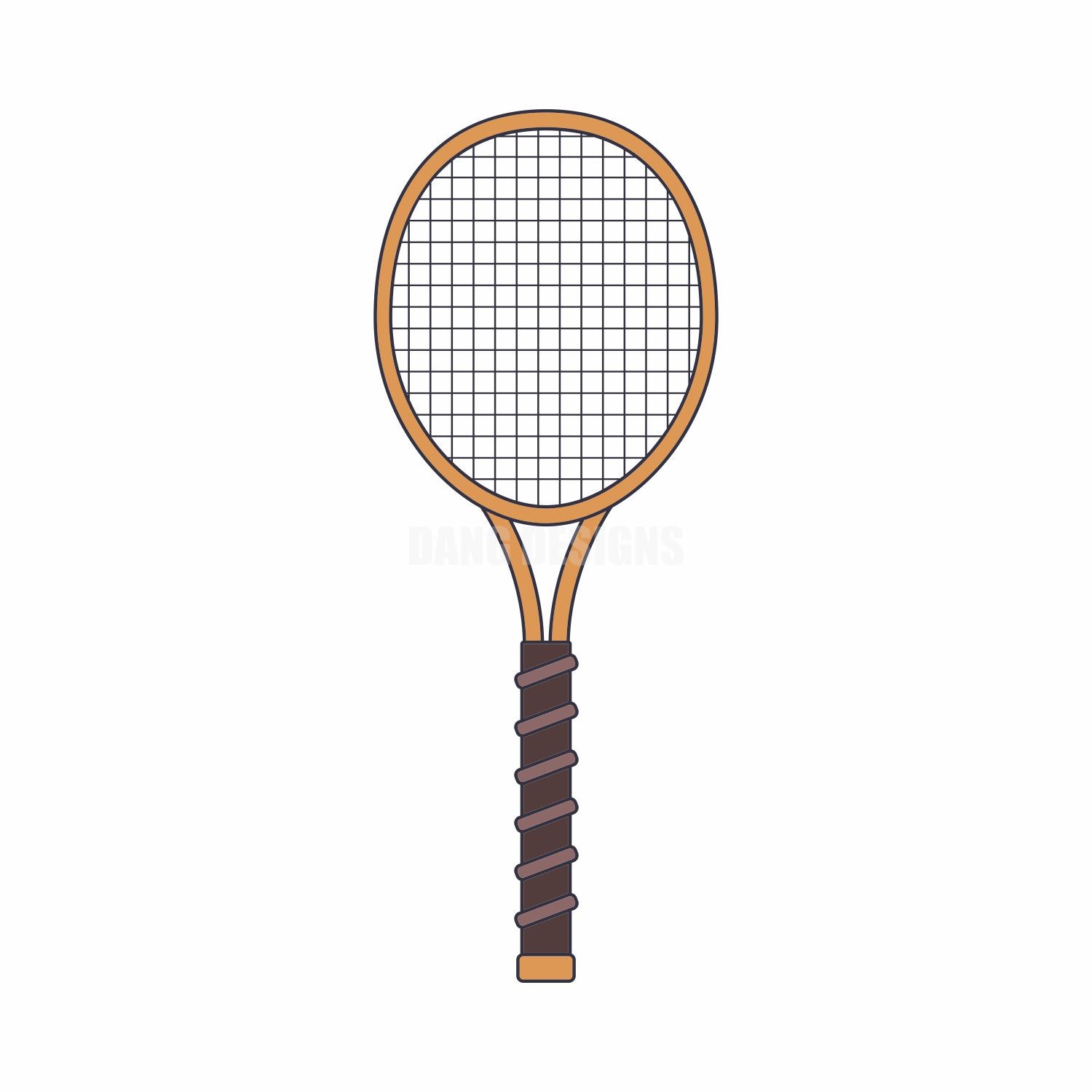 Tennis Racket Acrylic Blank