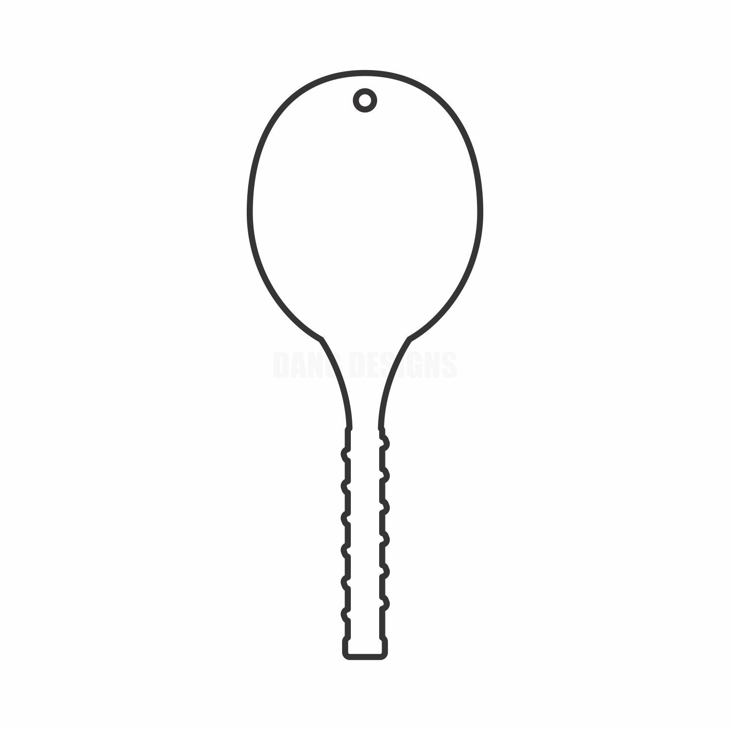 Tennis Racket Acrylic Blank