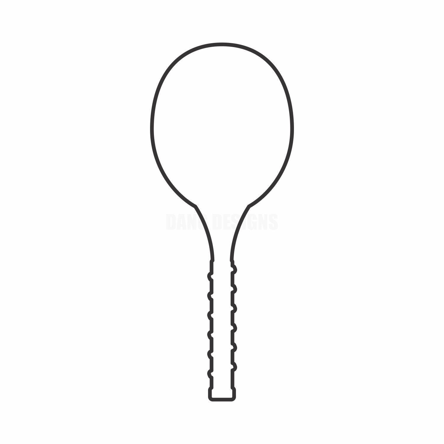 Tennis Racket Acrylic Blank