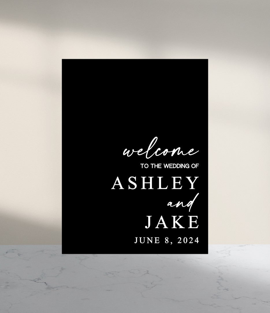 Custom Acrylic Welcome Sign | The ELIZABETH