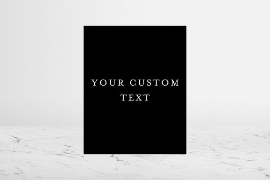 Your Custom Text Sign I | The VICTORIA
