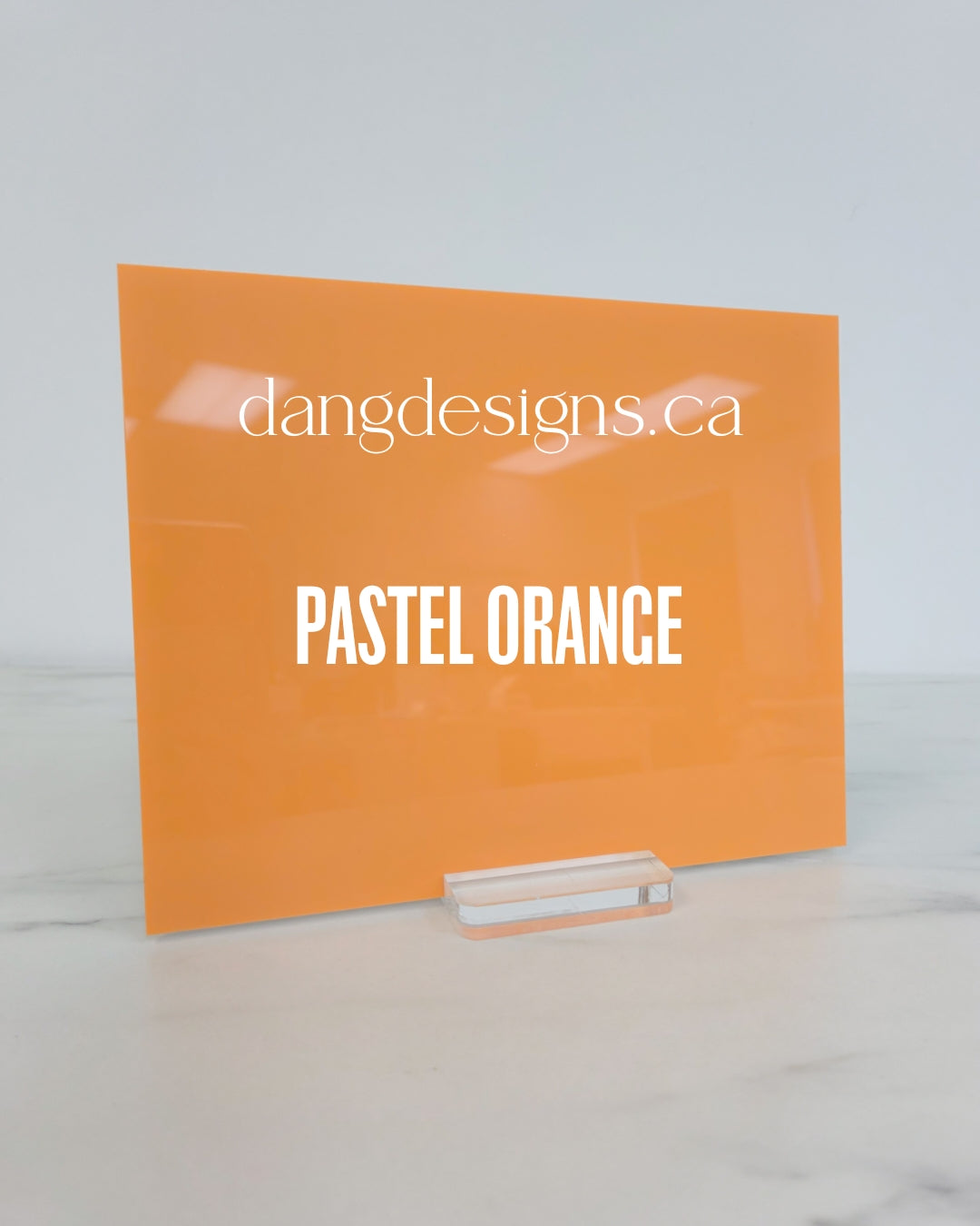 Pastel Orange Acrylic Sheet