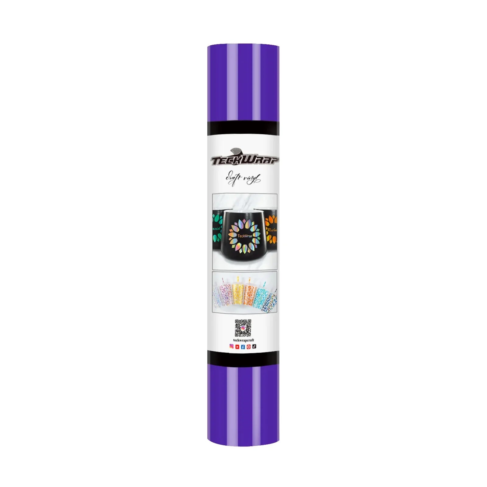 TeckWrapCraft 001G series Adhesive Vinyl (Glossy) | 12" x 5ft