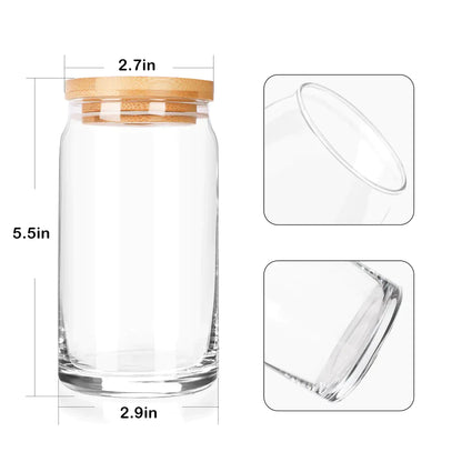 Beer Can Glass with Straw