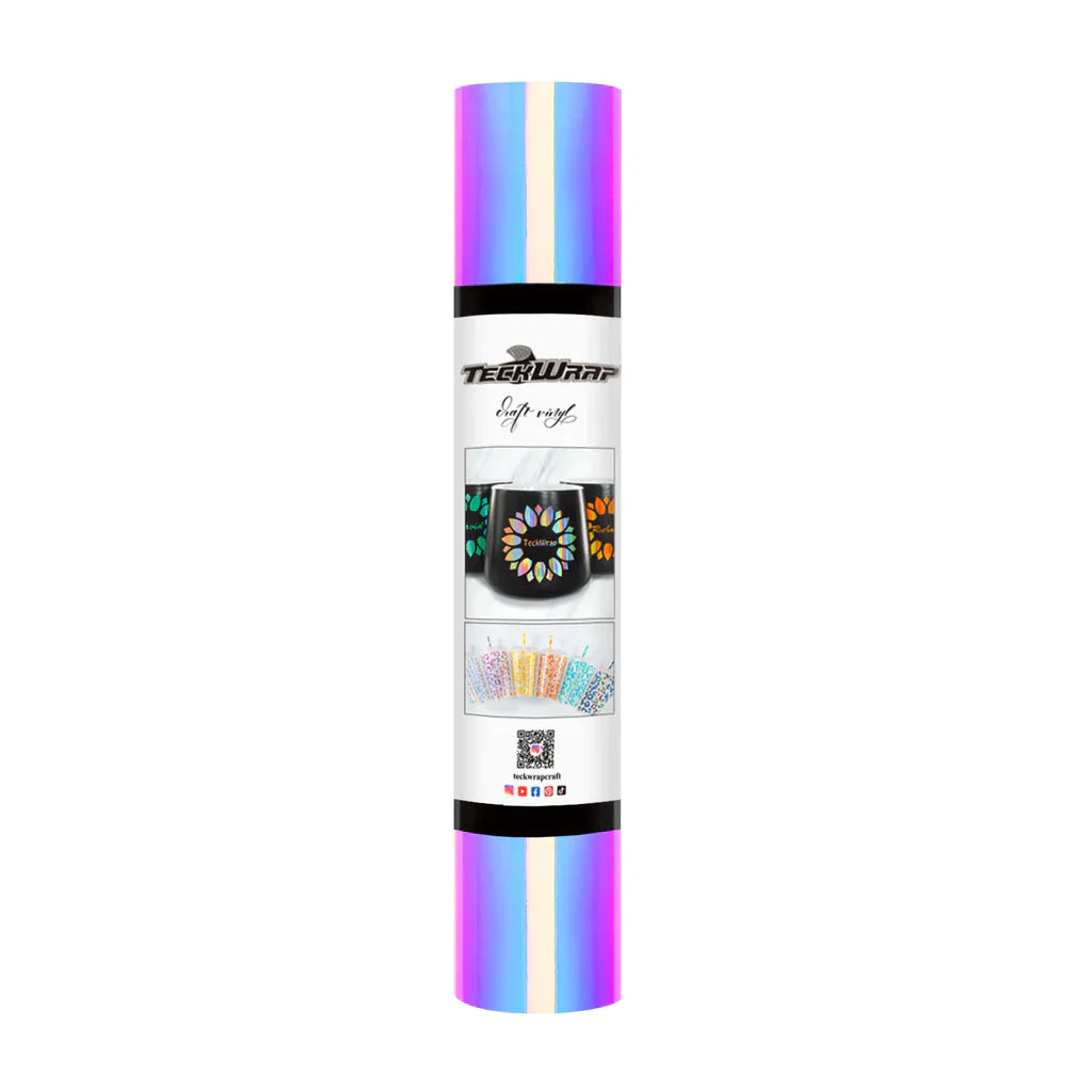 Opal Chrome Adhesive Craft Vinyl | Teckwrap | 12" x 5ft