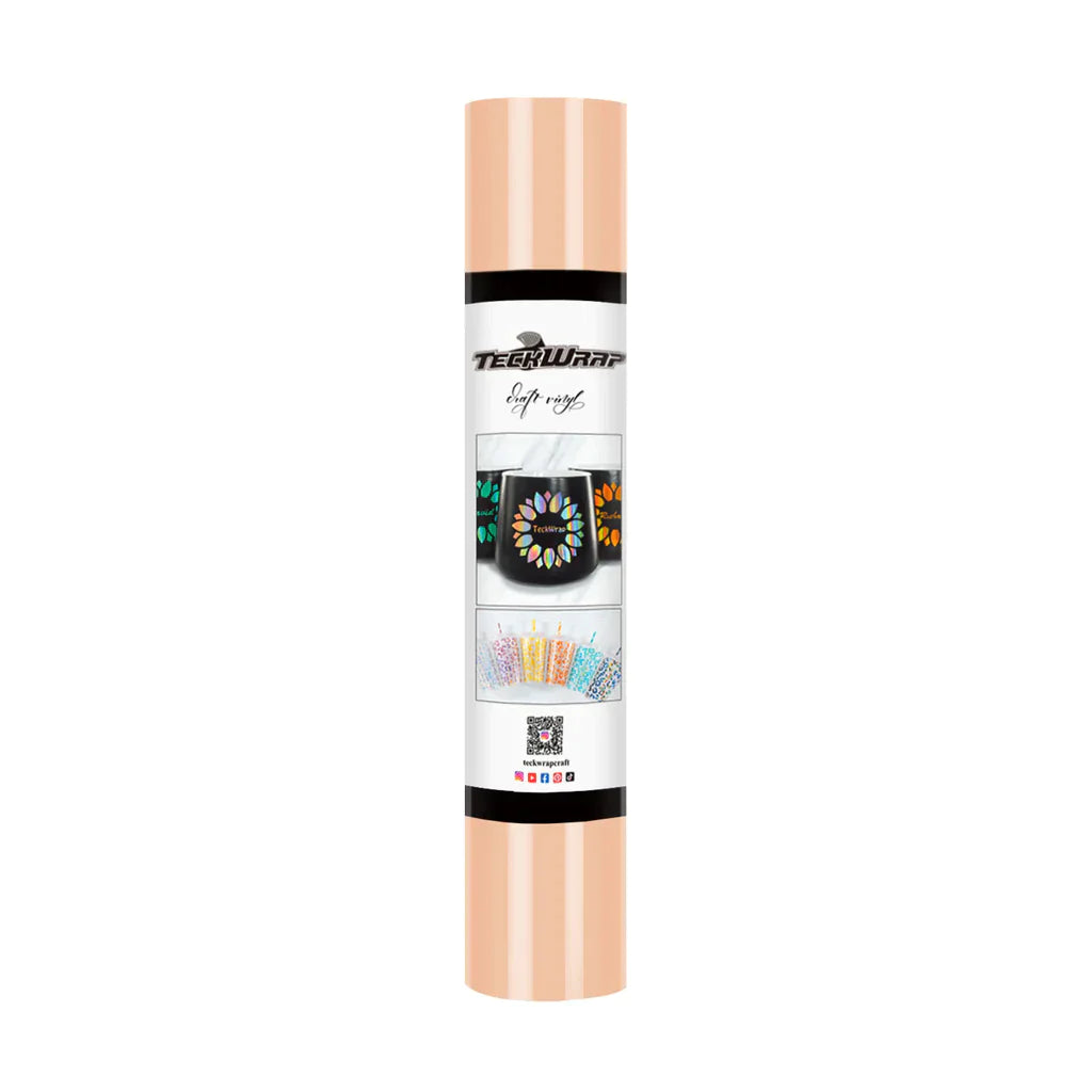 TeckWrapCraft 001G series Adhesive Vinyl (Glossy) | 12" x 5ft