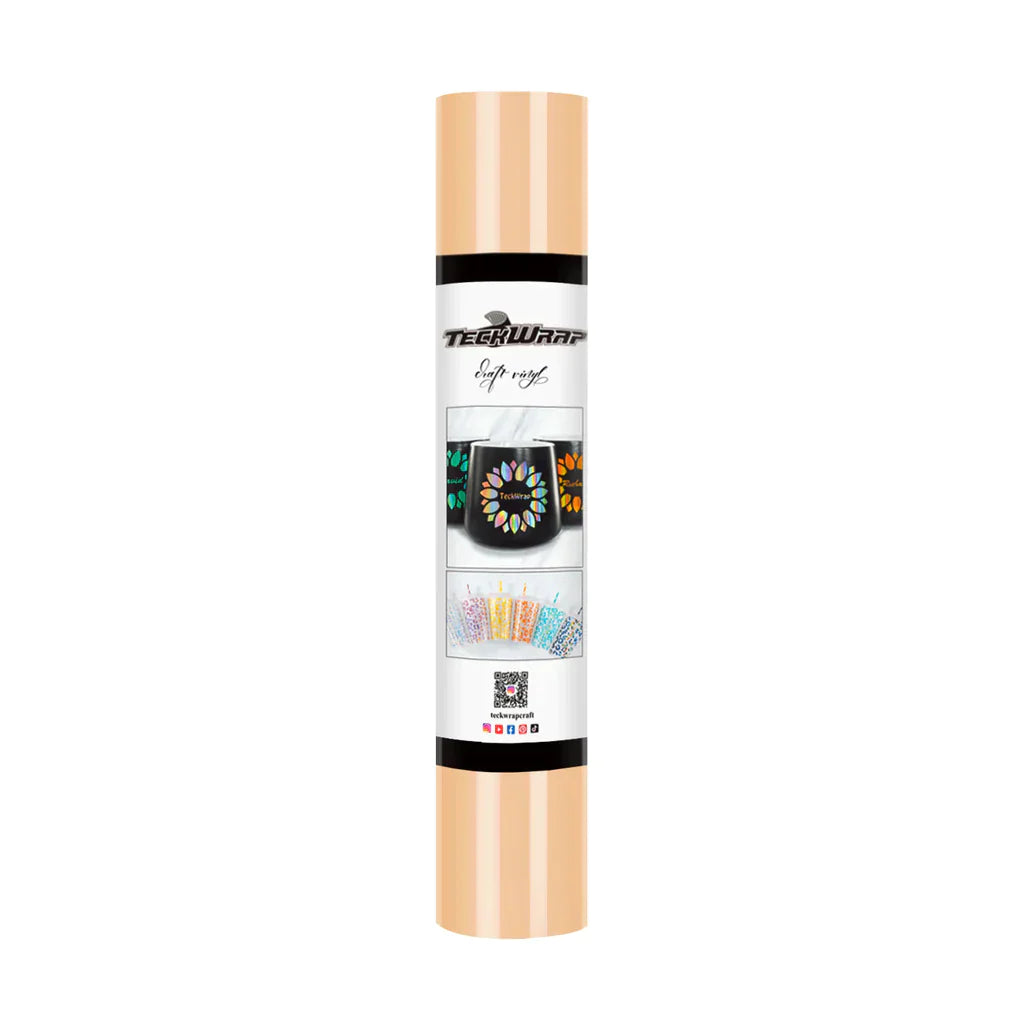 TeckWrapCraft 001G series Adhesive Vinyl (Glossy) | 12" x 5ft