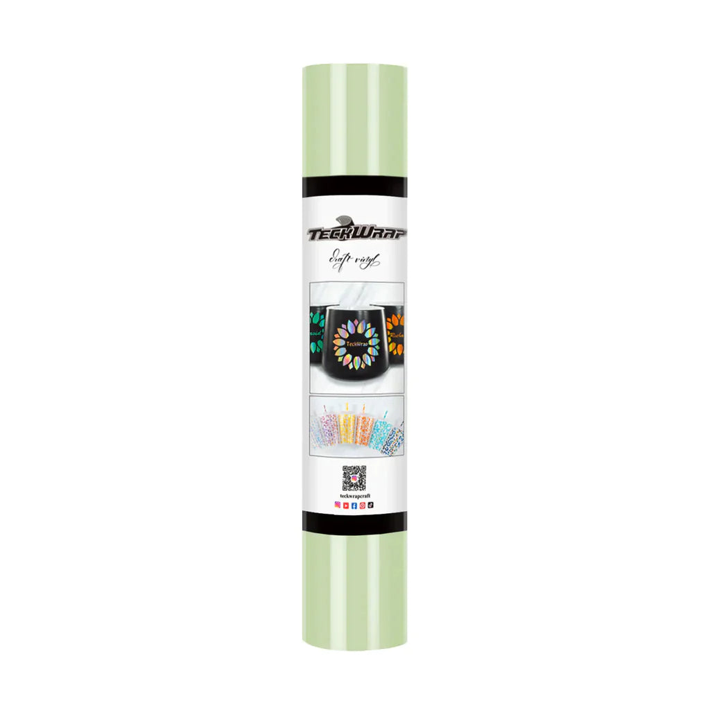 TeckWrapCraft 001G series Adhesive Vinyl (Glossy) | 12" x 5ft