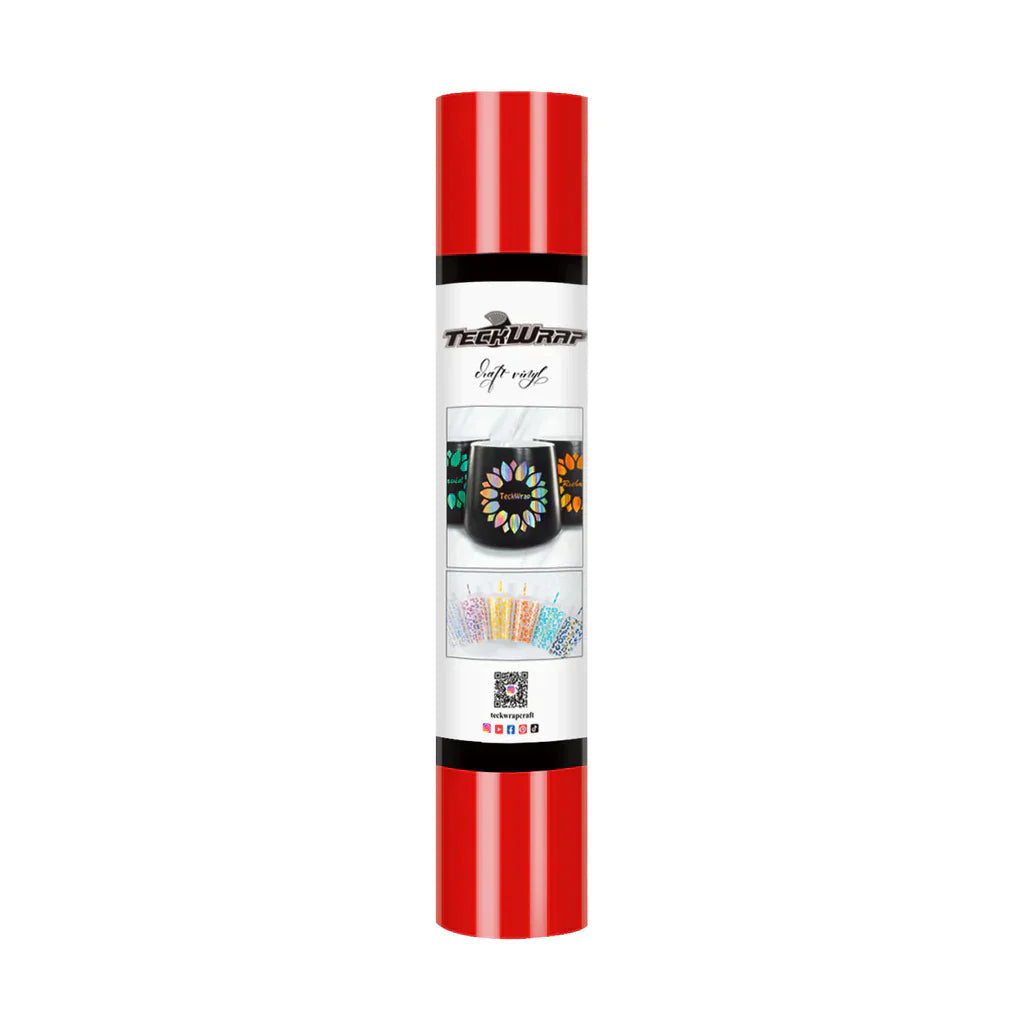 TeckWrapCraft 001G series Adhesive Vinyl (Glossy) | 12" x 5ft