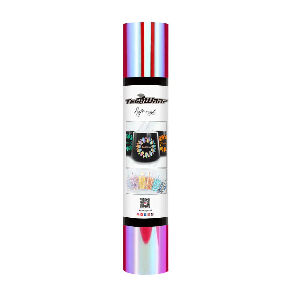 Opal Chrome Adhesive Craft Vinyl | Teckwrap | 12" x 5ft