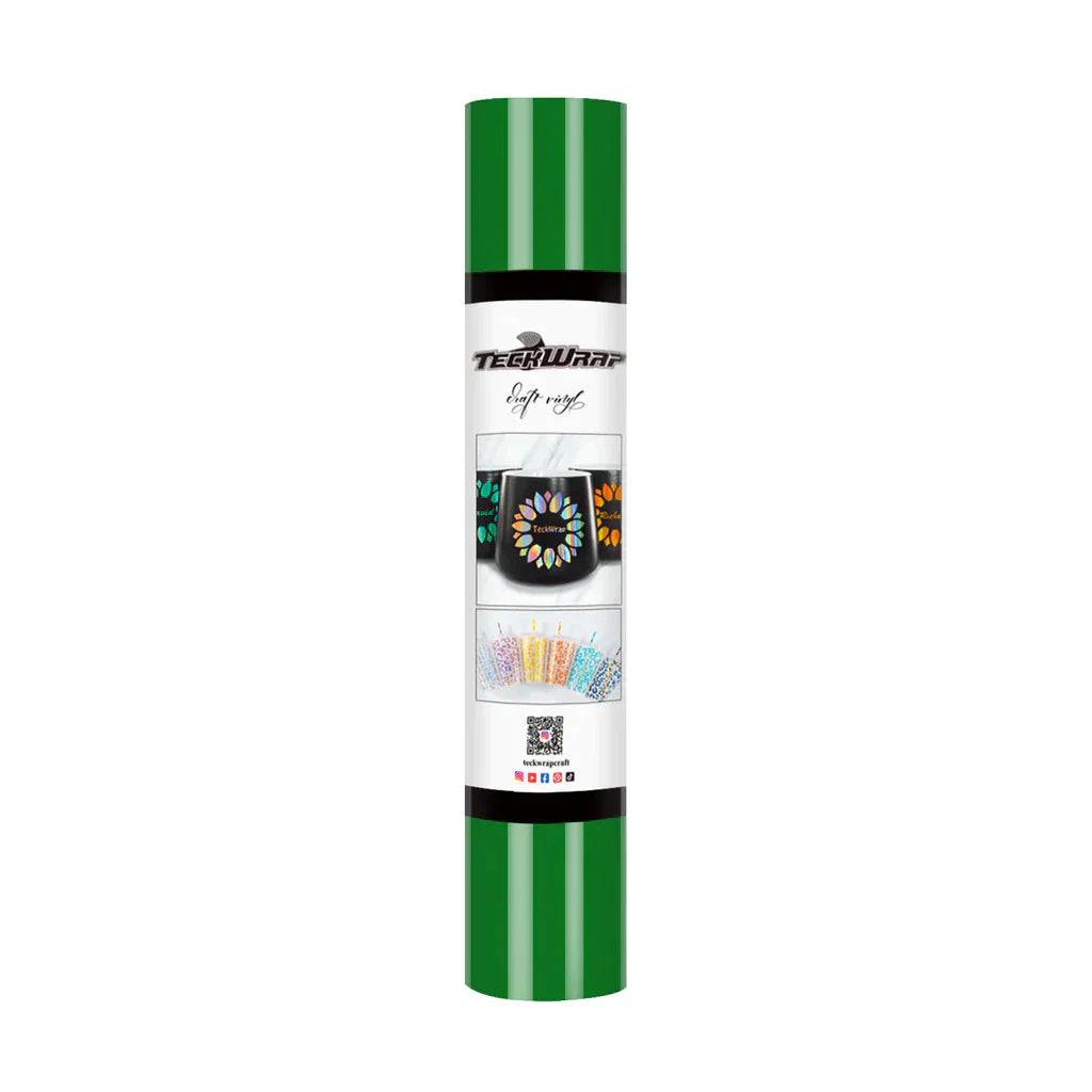 TeckWrapCraft 001G series Adhesive Vinyl (Glossy) | 12" x 5ft