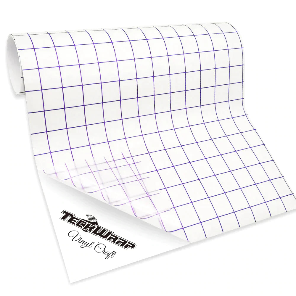 Purple Grid Medium Tack Transfer Tape | Teckwrap - 12" x 10ft