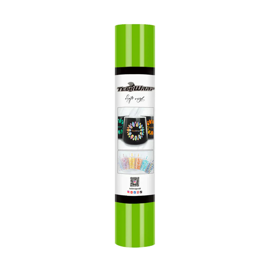 TeckWrapCraft 001G series Adhesive Vinyl (Glossy) | 12" x 5ft