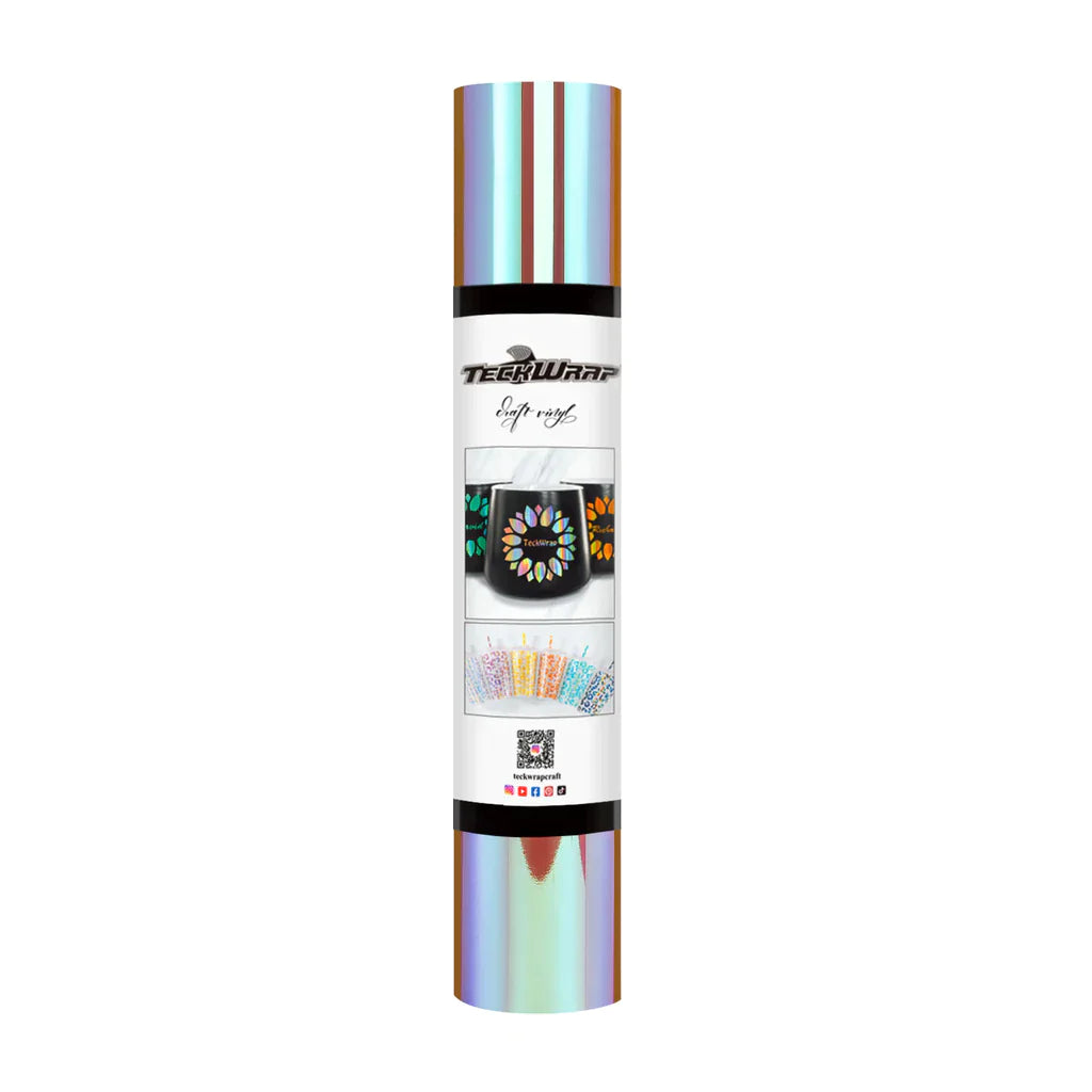 Opal Chrome Adhesive Craft Vinyl | Teckwrap | 12" x 5ft