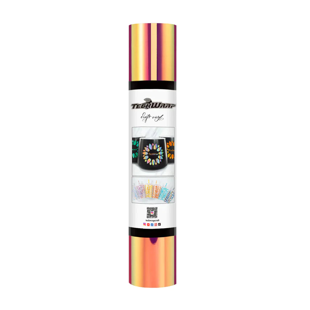 Opal Chrome Adhesive Craft Vinyl | Teckwrap | 12" x 5ft