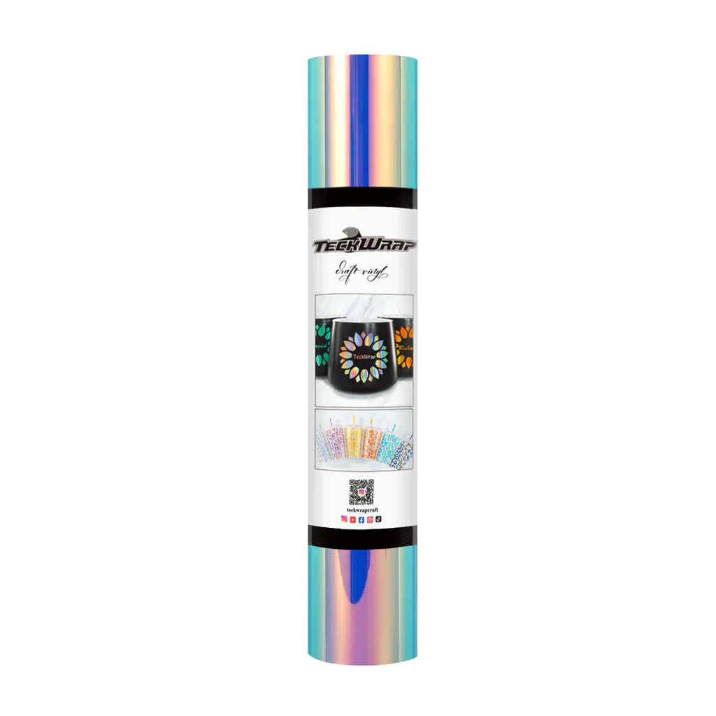 Opal Chrome Adhesive Craft Vinyl | Teckwrap | 12" x 5ft