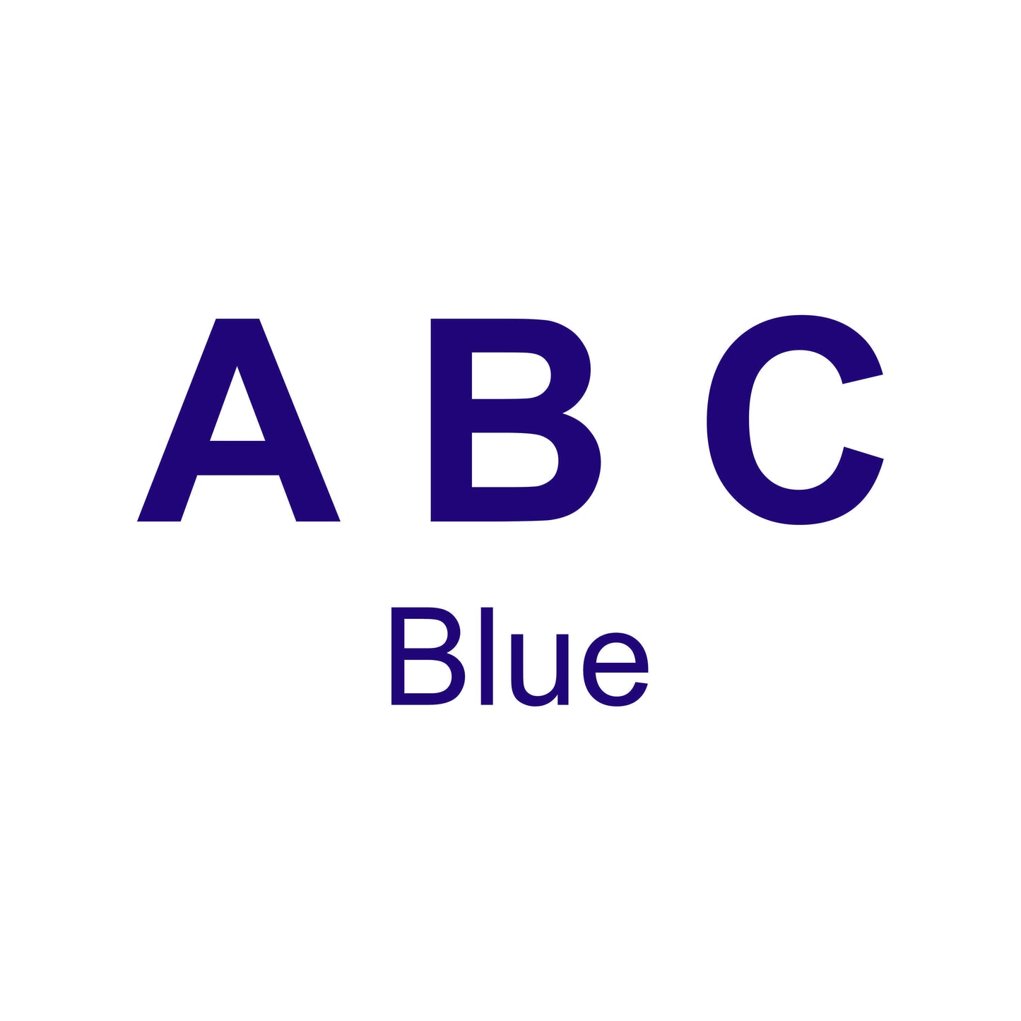 Block Letters Acrylic Blank | Blue 3.5"
