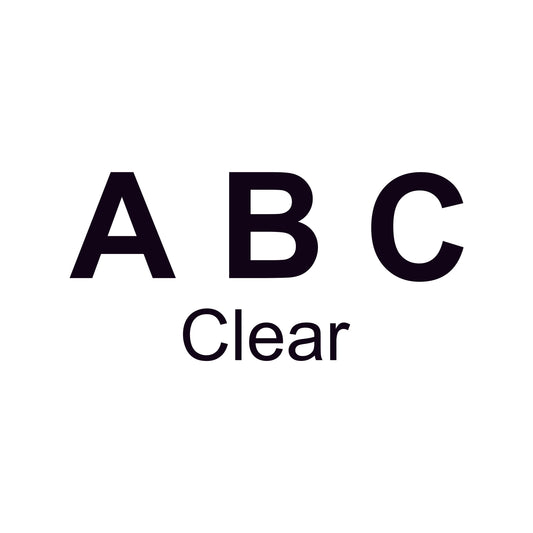 Block Letters Acrylic Blank | Clear 2"