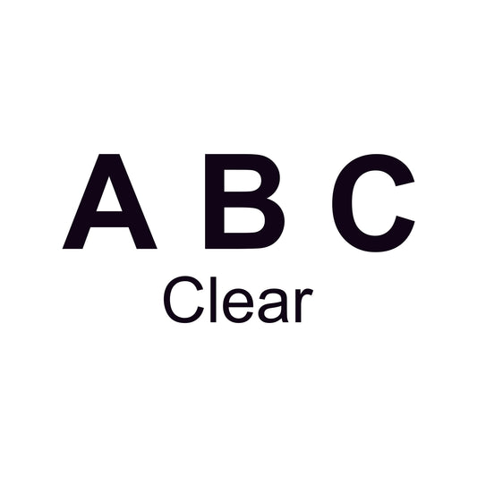 Block Letters Acrylic Blank | Clear 3.5"