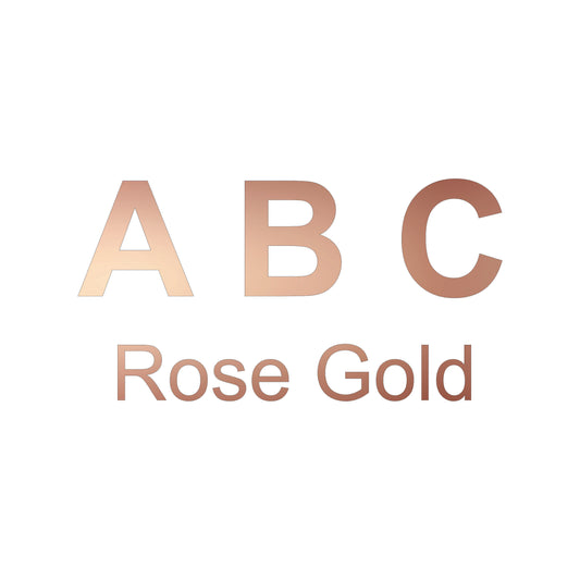 Block Letters Acrylic Blank | Rose Gold 3.5"