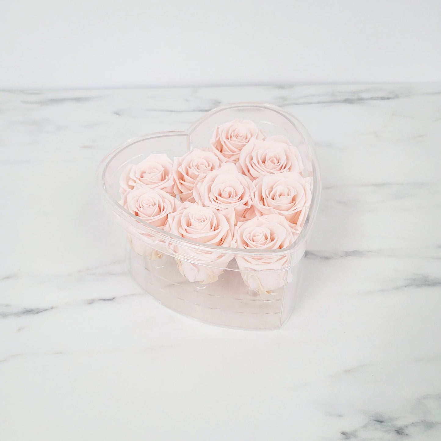 Heart Acrylic Rose Box