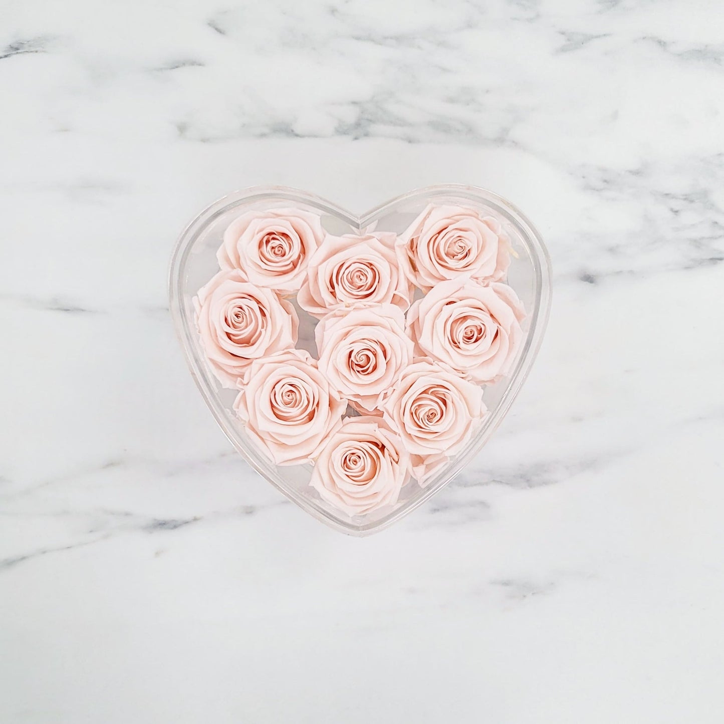 Heart Acrylic Rose Box