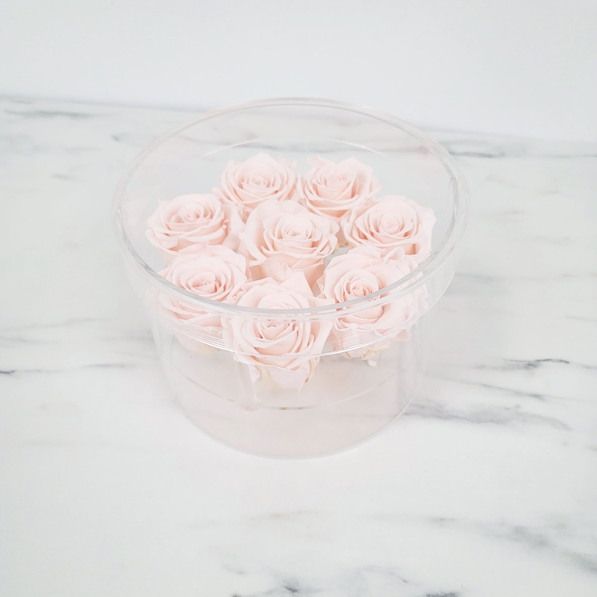 Round Acrylic Rose Box