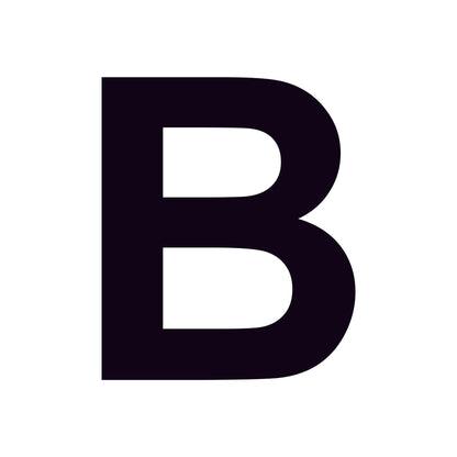 Block Letters Acrylic Blank | Black 3.5"
