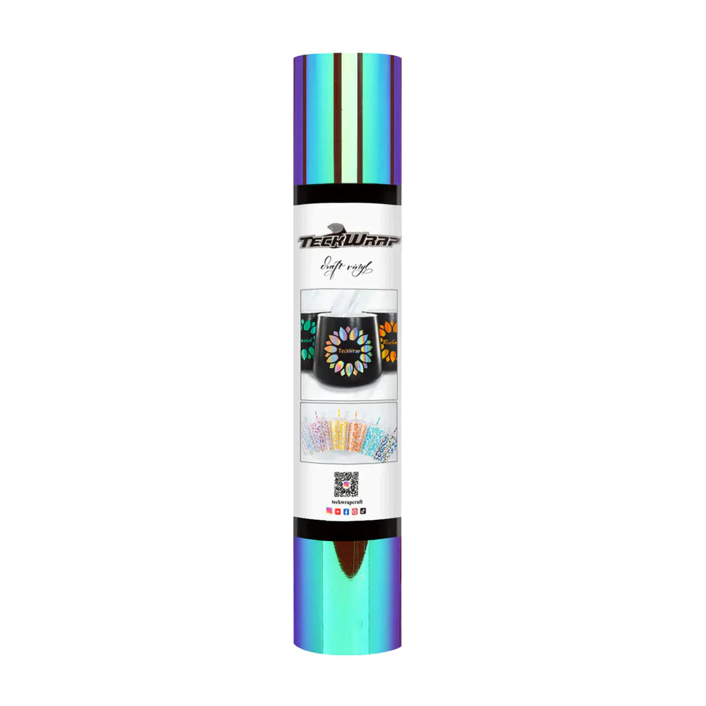 Opal Chrome Adhesive Craft Vinyl | Teckwrap | 12" x 5ft