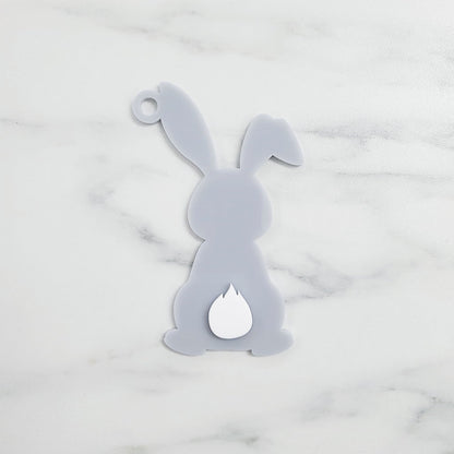Bunny with Flame Tail Acrylic Blank
