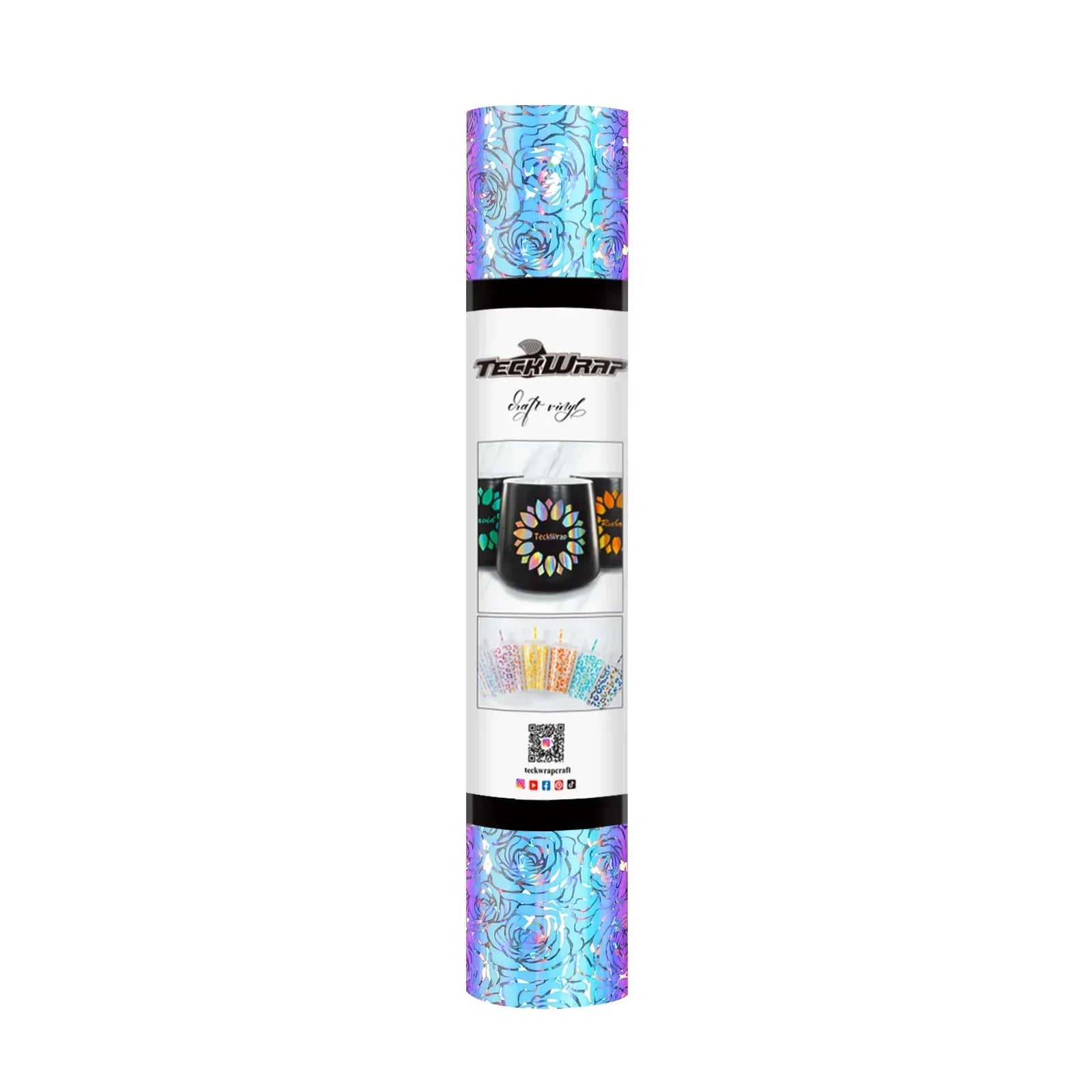 Holographic Opal Pattern Adhesive Craft Vinyl | Teckwrap | 12" x 5ft