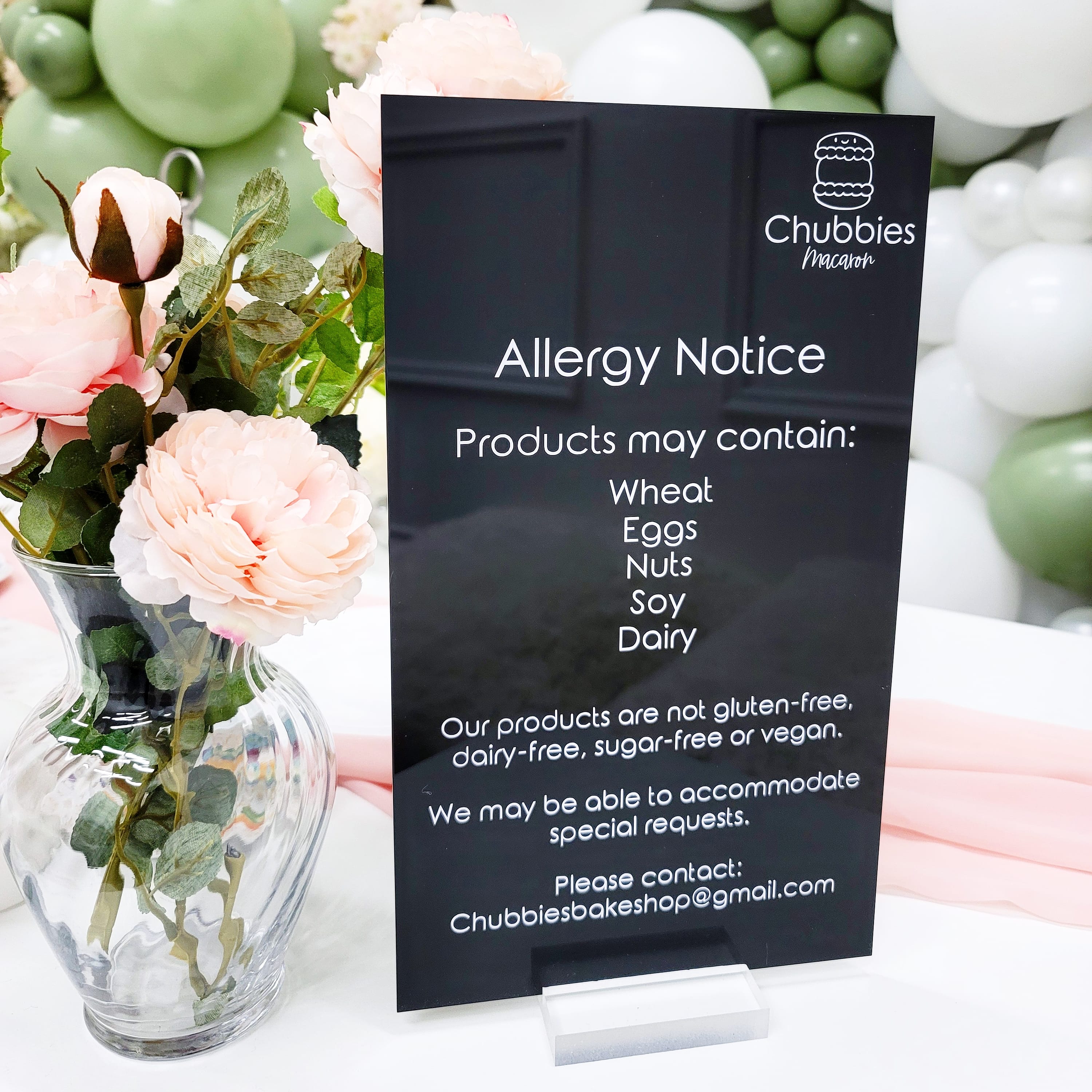 Custom Acrylic Business Price Lists & Menus | 3mm