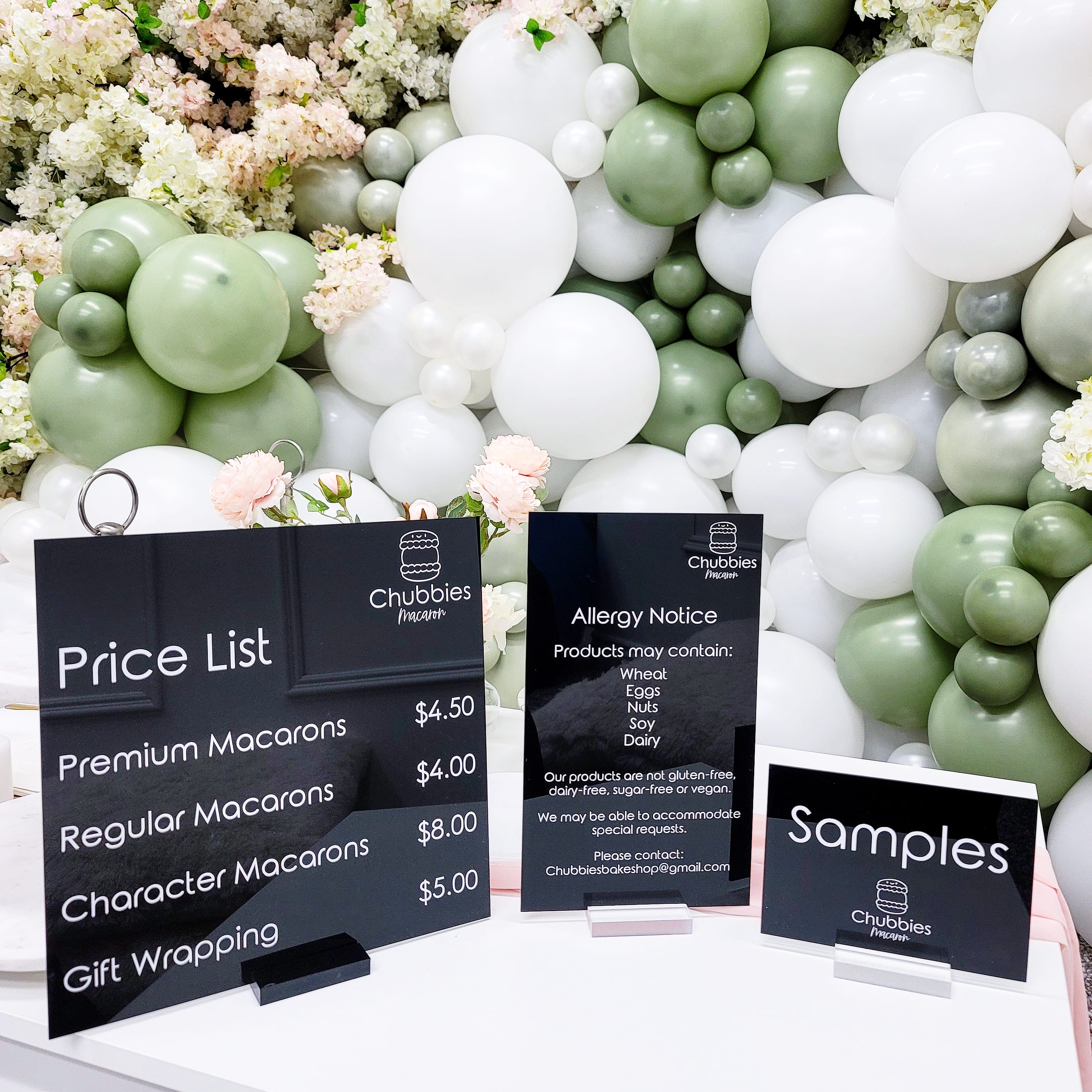 Custom Acrylic Business Price Lists & Menus | 3mm