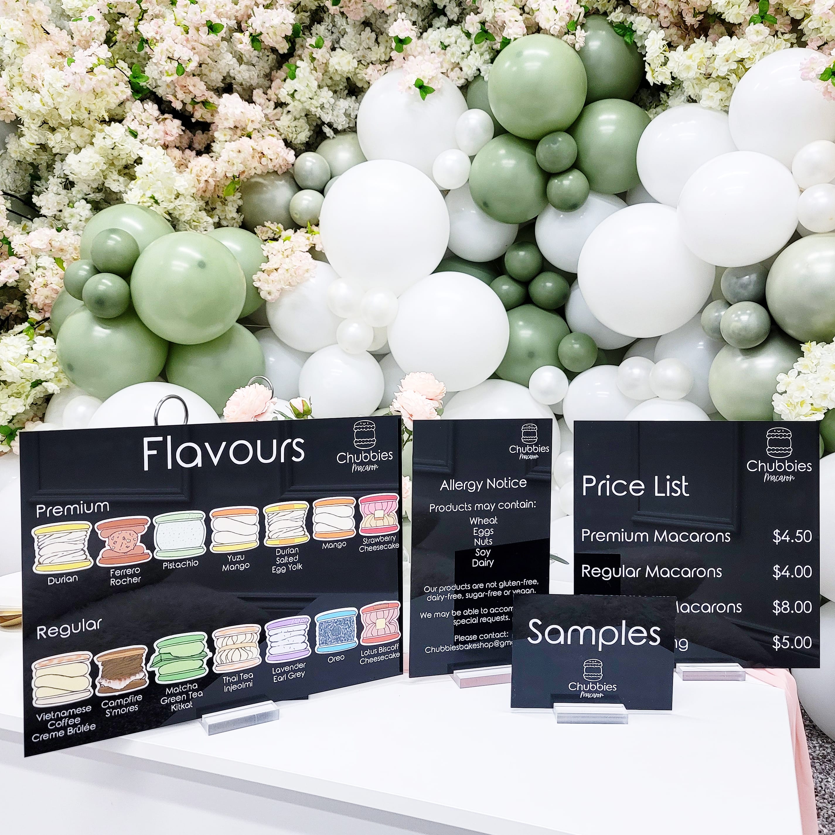 Custom Acrylic Business Price Lists & Menus | 3mm