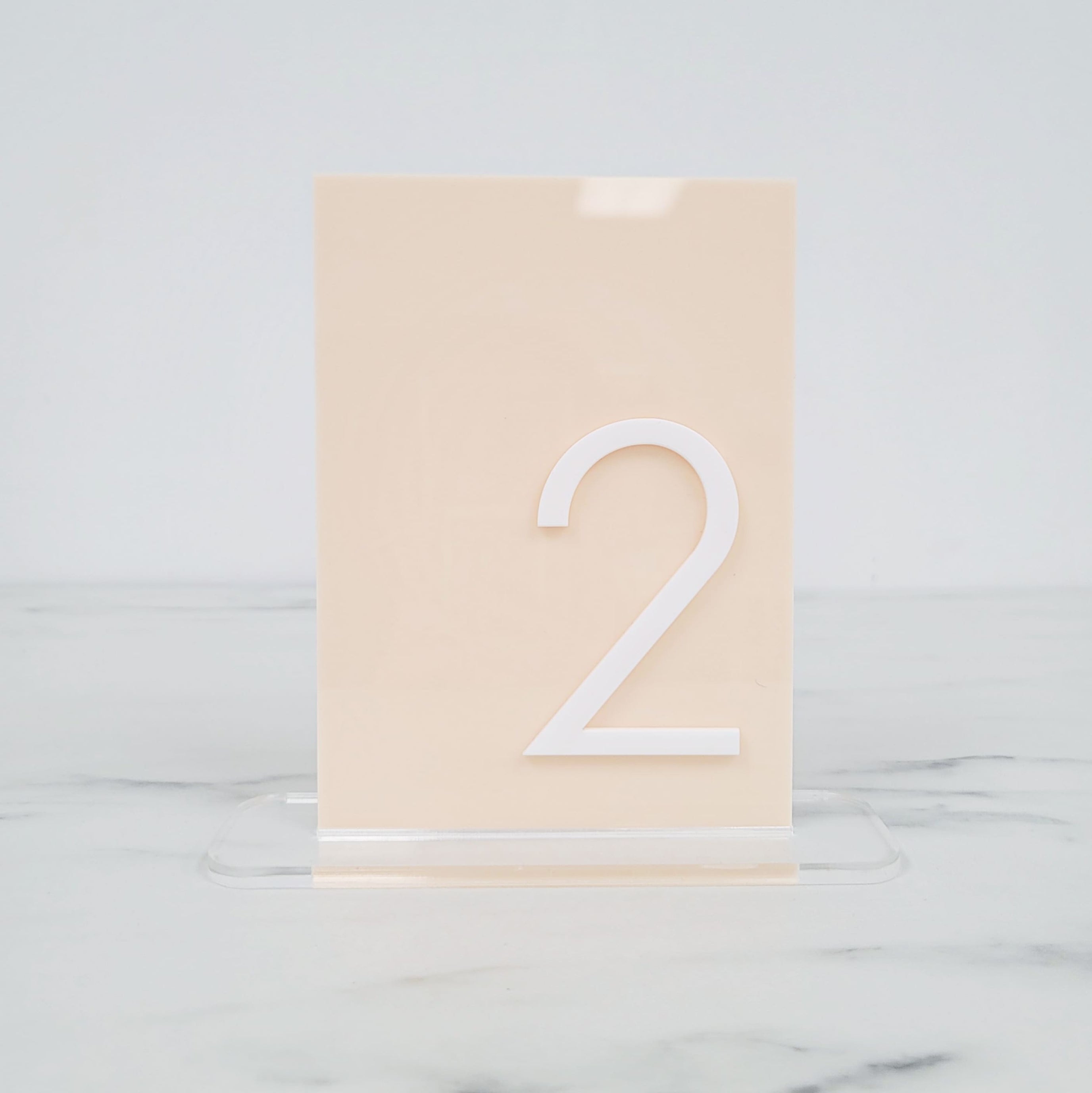 Custom Table Number | Layered Acrylic Number