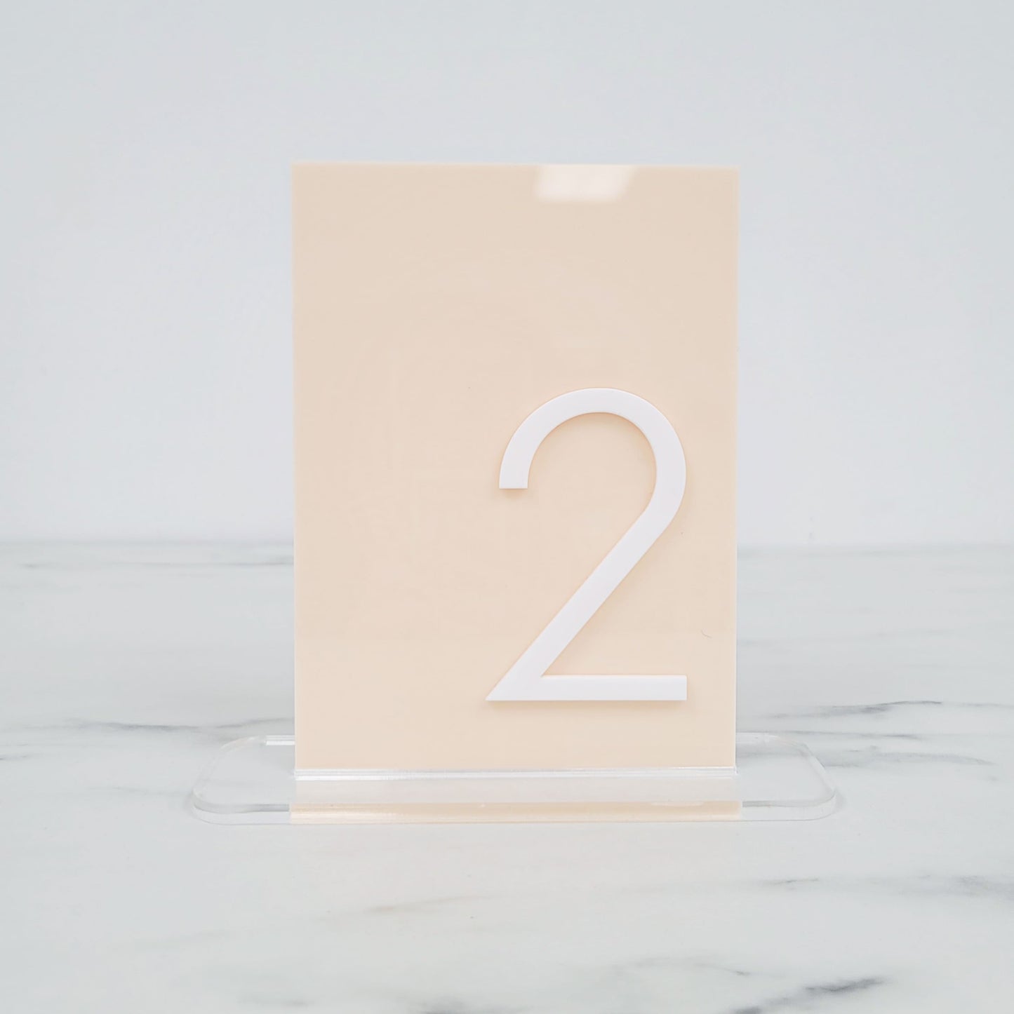 Table Number | Layered Acrylic Number