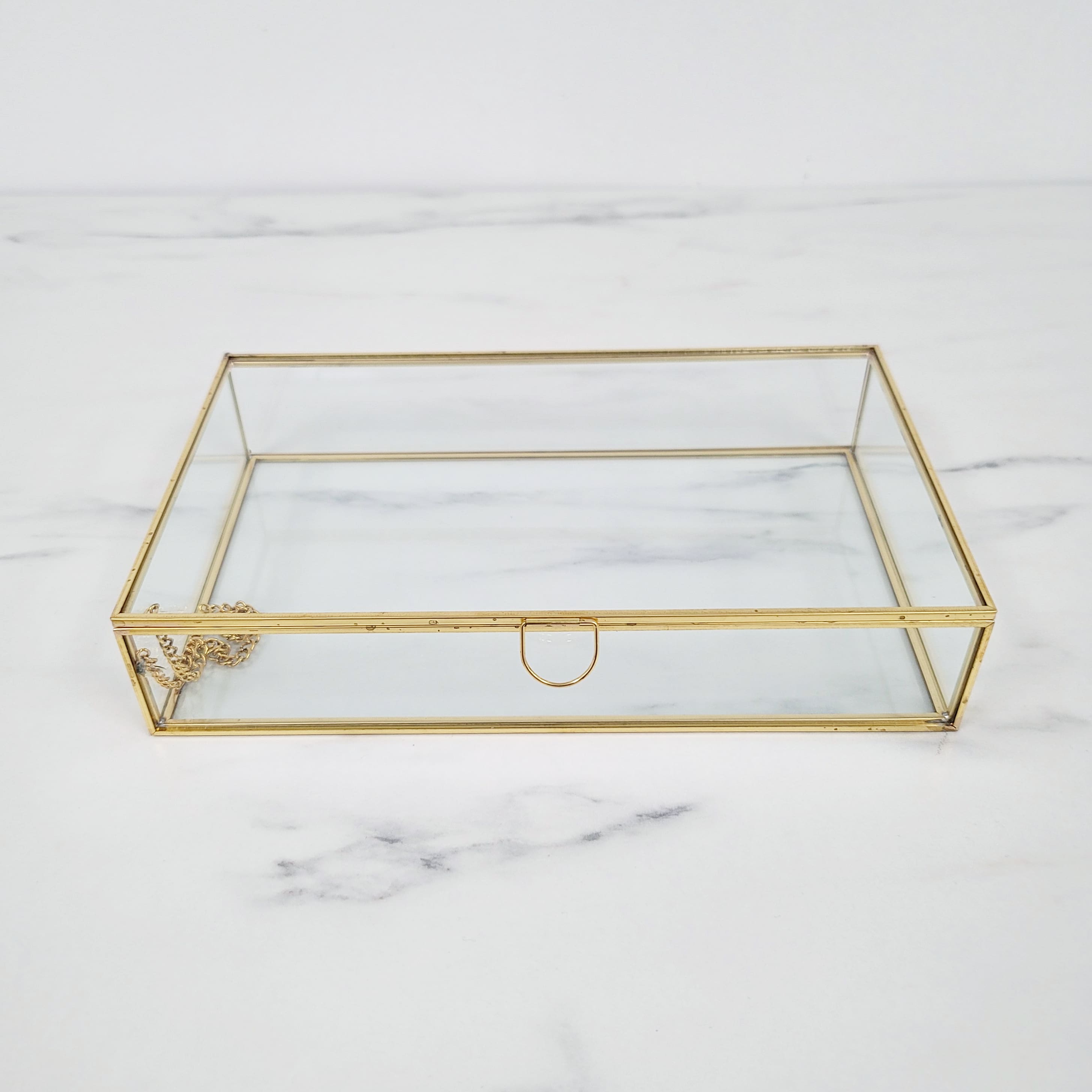 Gold Metal Jewelry Box